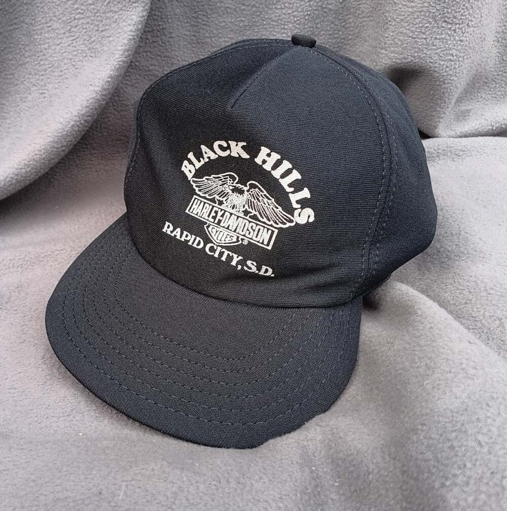 Harley Davidson Black Hills Rapid City Graphic Hat Snapback One Size Made USA